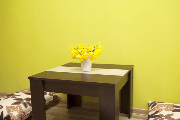 Zelený interiér obývacího pokoje - Fotografie, Obrázek