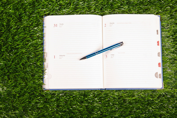 Notebook in the grass - Foto, imagen