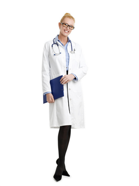 female doctor with clipboard - Foto, Imagen