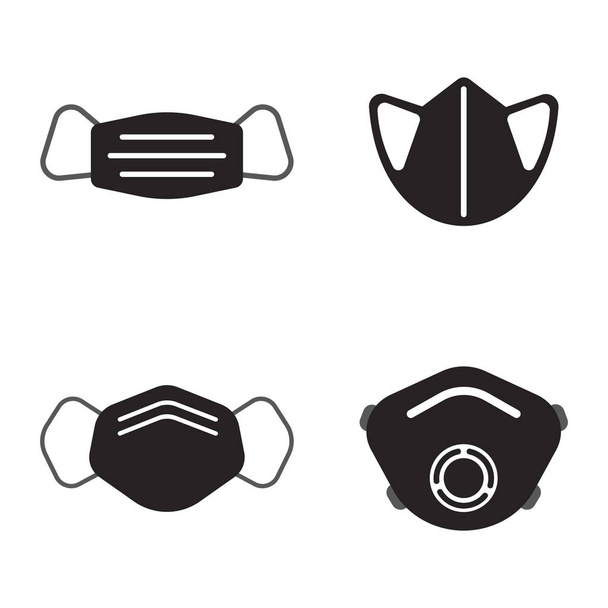 design loga vektorového ilustrace lékařské masky - Vektor, obrázek