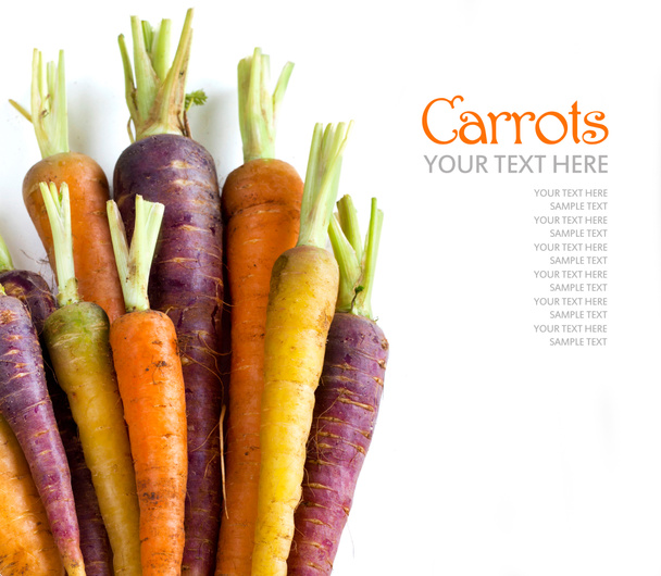Свежая органическая радужная морковь
 - Фото, изображение