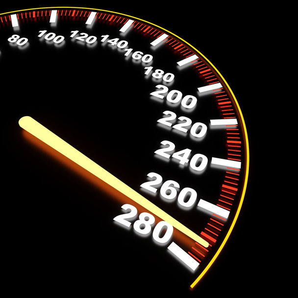 Visualization of speedometer on high-rate - Photo, Image
