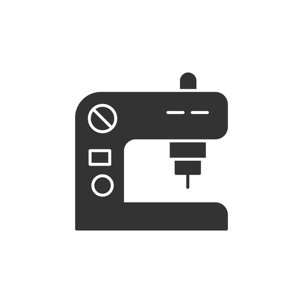 Icono de la máquina de coser aislado sobre fondo blanco. Símbolo moderno, simple, vector, icono para el diseño del sitio web, aplicación móvil, ui. Ilustración vectorial - Vector, Imagen