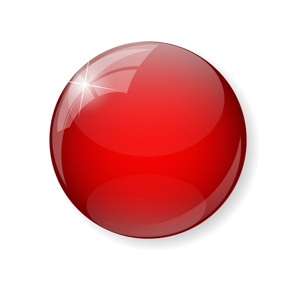 Red  Button Vector Illustration - Vektor, obrázek