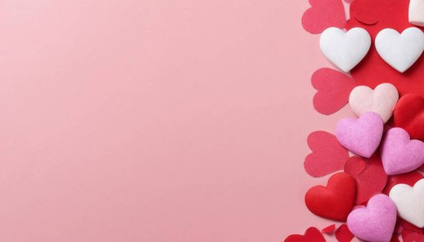 valentines day background with hearts. - Photo, Image