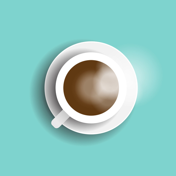 hot coffee cup vector - Vector, Image
