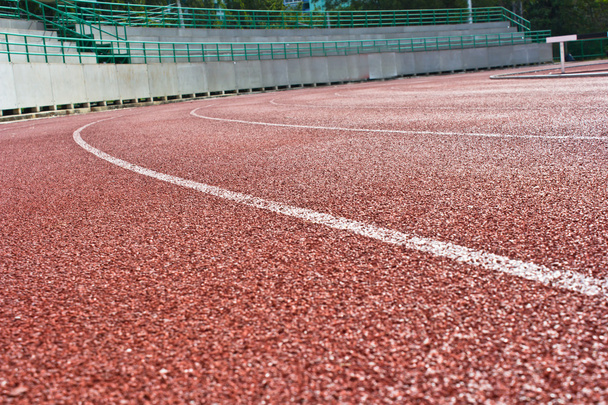 Close up curve running track - Photo, Image