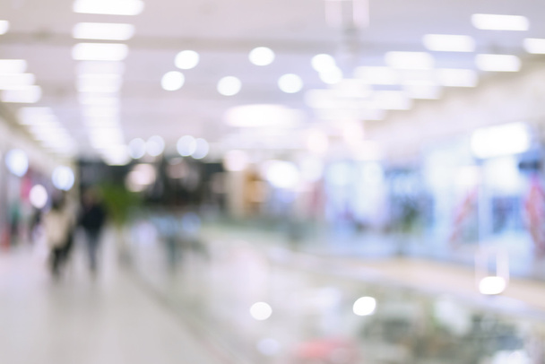blurred image of shopping mall and people - Photo, Image