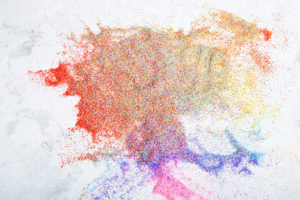 Explosión de polvo de arco iris en un estallido de color. Fondo abstracto. - Foto, imagen