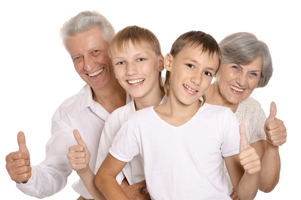 Grandparents and their grandchildren - Photo, image