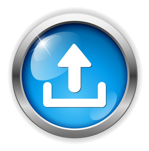 Upload web icon - Διάνυσμα, εικόνα