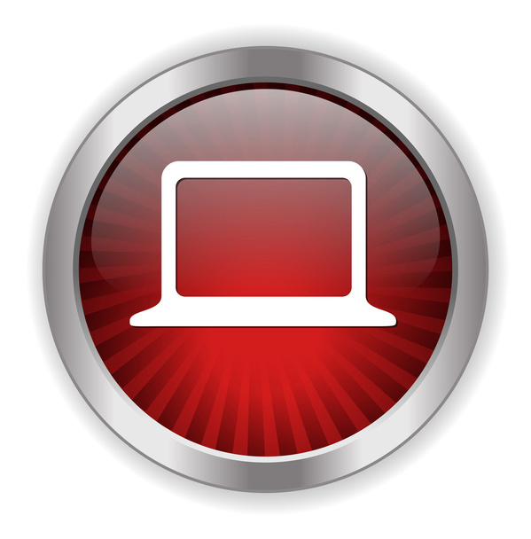 Laptop web Icon - Vector, afbeelding