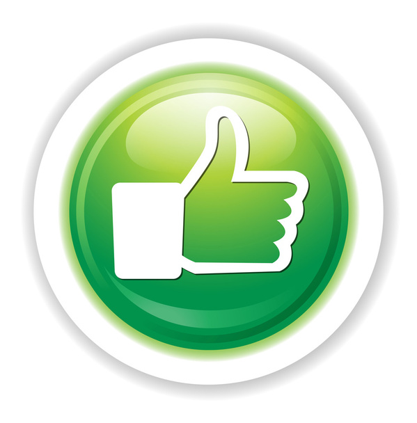 Thumb up icon - Vector, afbeelding