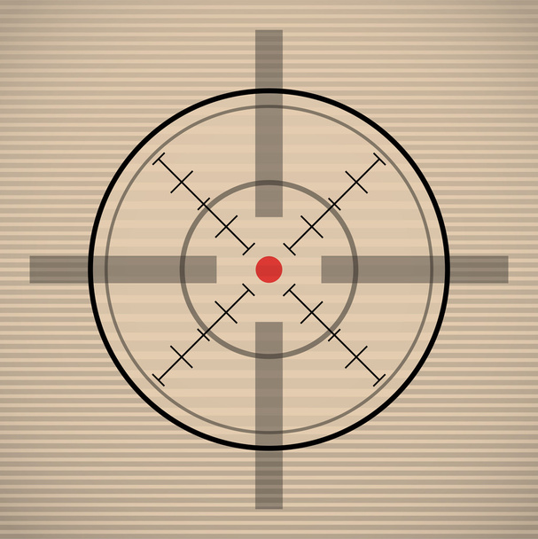 A piros pont célkereszt - Vektor, kép