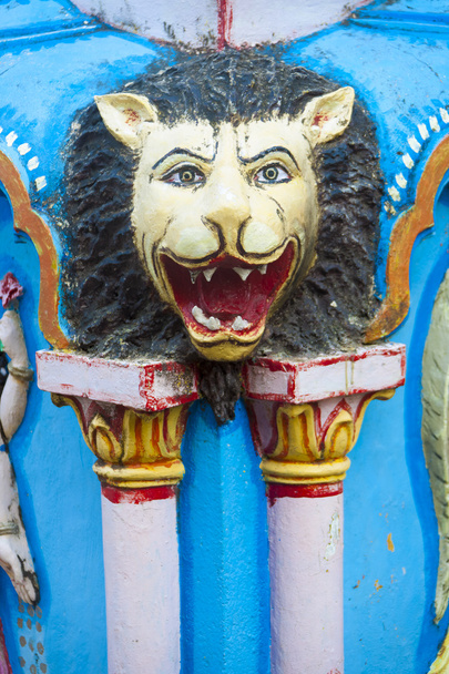 Sculpture of Hindu go(Lion). - Zdjęcie, obraz