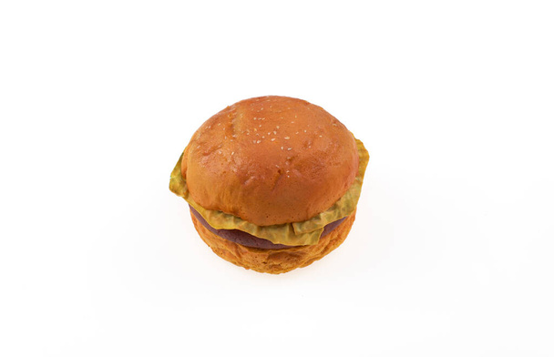 Syntetický burger izolovaných na bílém pozadí - Fotografie, Obrázek