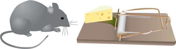 Mouse traps before - Vector, Image
