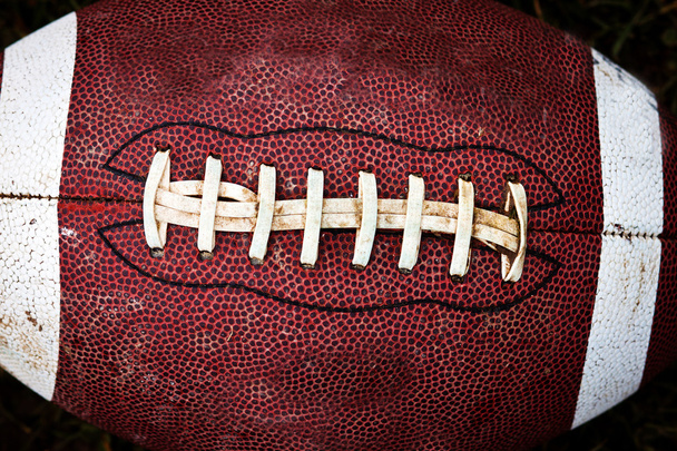 Close-up van een american football - Foto, afbeelding