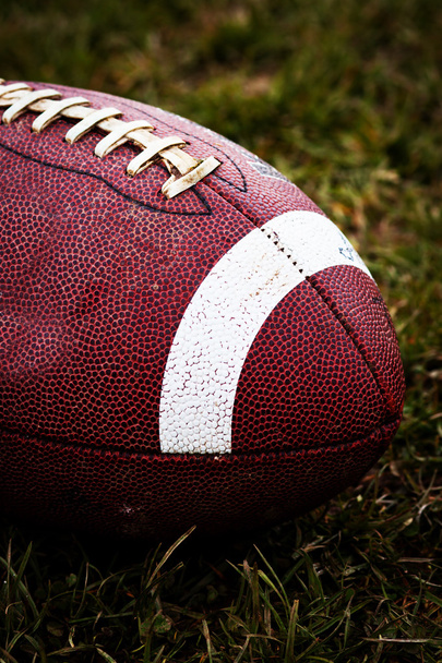 Close-up van een american football - Foto, afbeelding