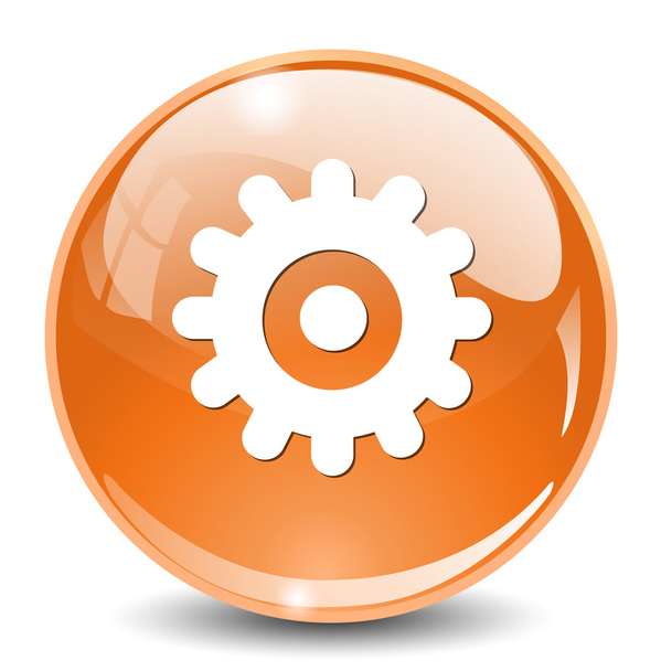 Cog icon, gear button - Vecteur, image