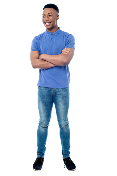 Man posing with folded arms - Фото, изображение