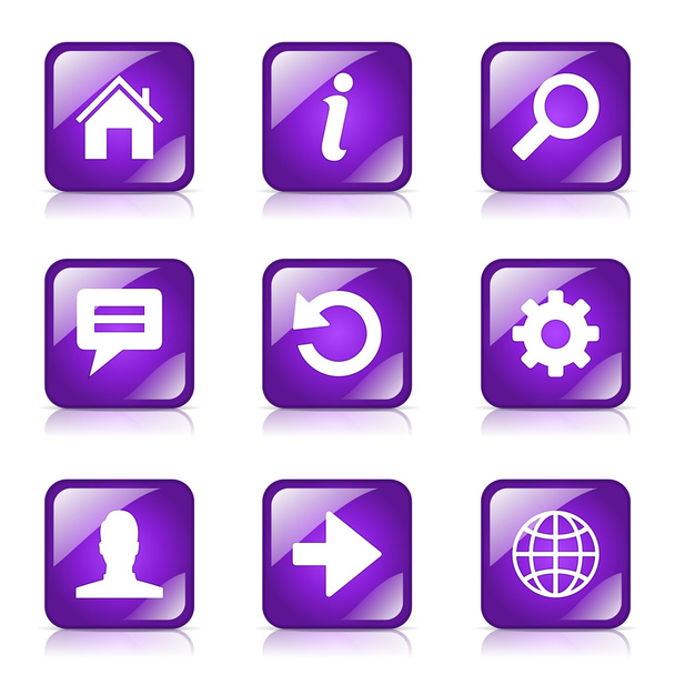 Web Internet Icon Set - Vektor, obrázek