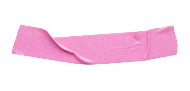 Pink adhesive sticky tapes isolated on white background - Photo, Image