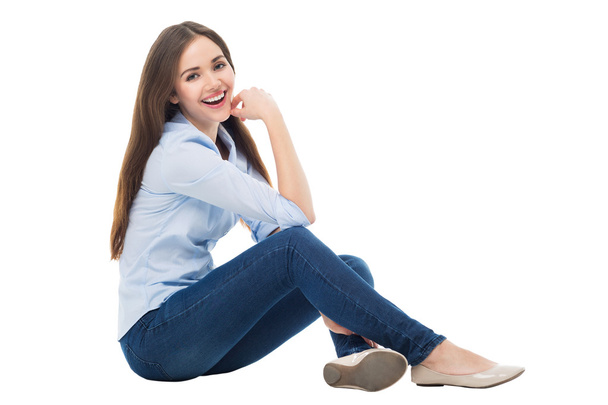 Young woman sitting - Photo, Image