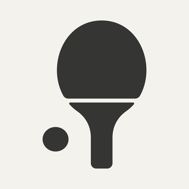 Плоское черно-белое мобильное приложение пинг-понг
 - Вектор,изображение