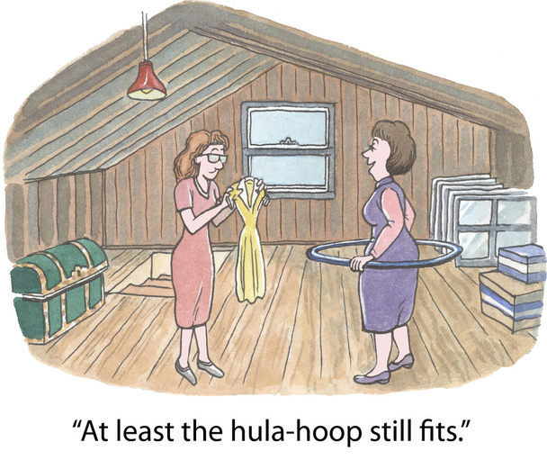 Hula-hoop tient toujours.
 - Vecteur, image