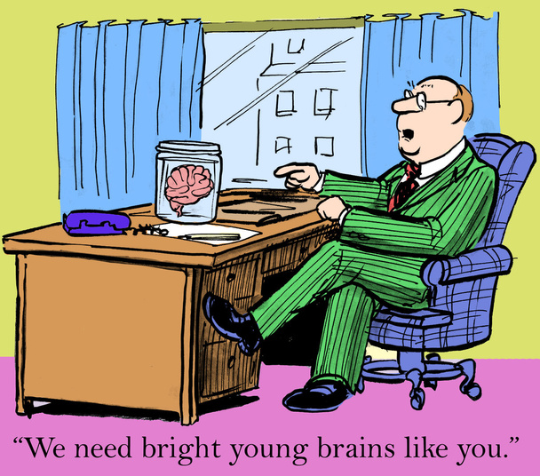 Brillanti cervelli giovani
 - Vettoriali, immagini