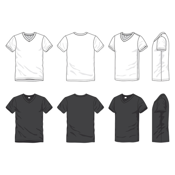 T-shirt blanc
 - Vecteur, image
