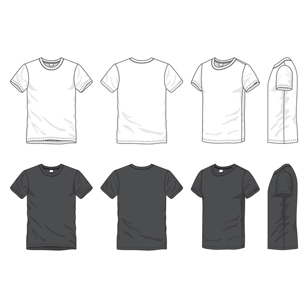 Camiseta en blanco
 - Vector, Imagen
