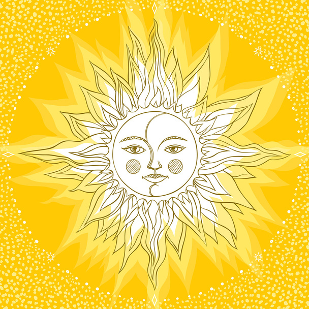 Cara de sol
 - Vetor, Imagem
