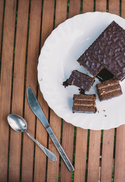 delicious chocolate cake - Foto, imagen