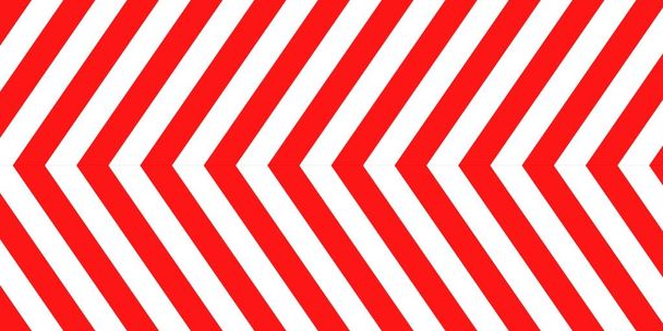 arrow red and white stripes for attention line background element traffic line - Photo, Image