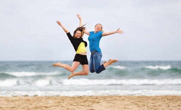 Girls jumping - Photo, Image