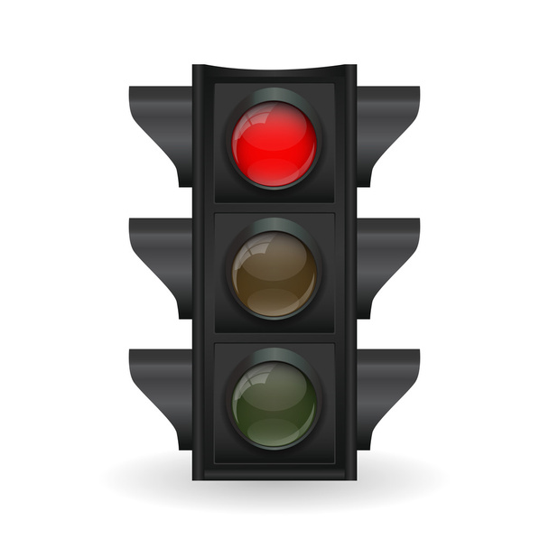 Traffic Light Vector Illustration - Vector, imagen