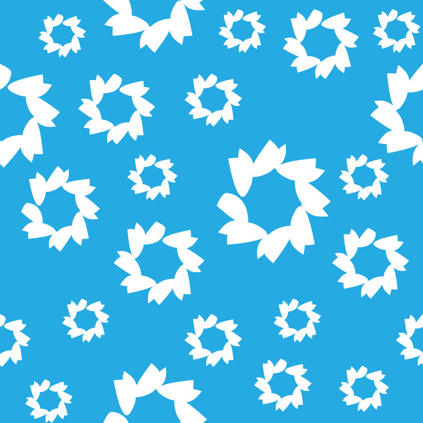 Vector abstract seamless pattern, blue color - Vetor, Imagem