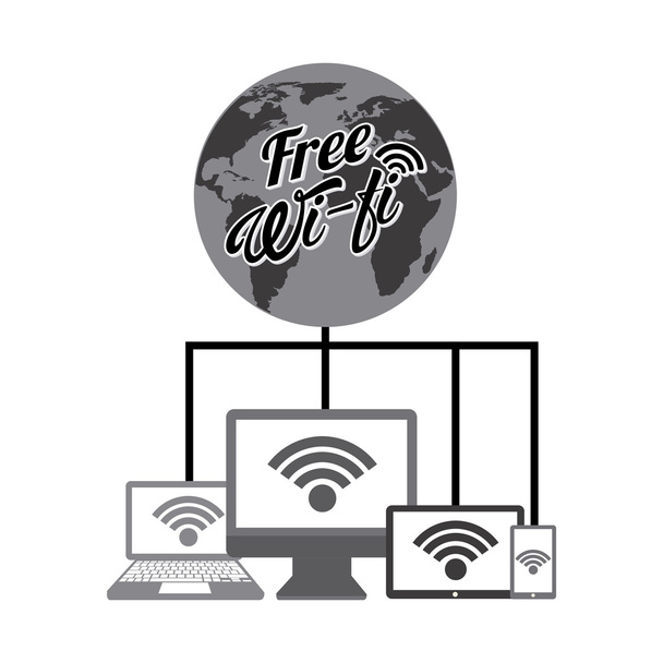 Wi-Fi підключення
  - Вектор, зображення