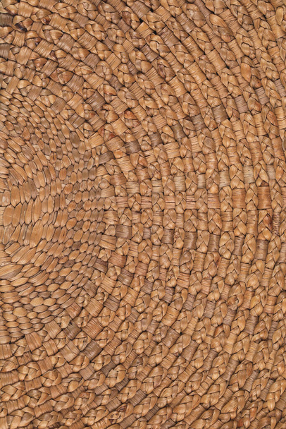 fondo y textura de la cesta redonda de mimbre - Foto, Imagen