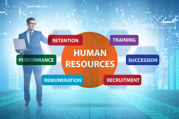 Conceito de recursos humanos como importante elemento empresarial - Foto, Imagem
