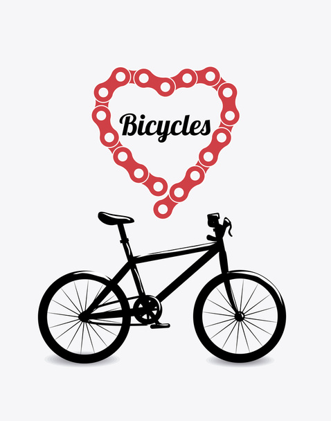 Diseño de bicicleta ilustración
 - Vector, Imagen
