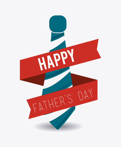 Happy fathers day card design. - Vector, Image