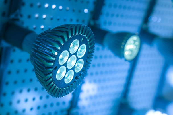Jotkut led-lamput sininen valo tieteen ja teknologian tausta
 - Valokuva, kuva