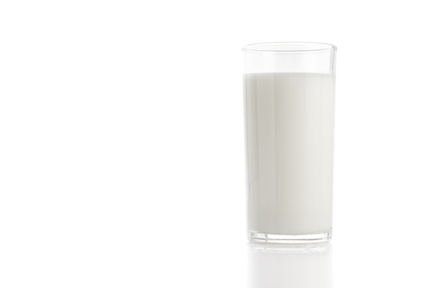White glass of milk - Photo, image