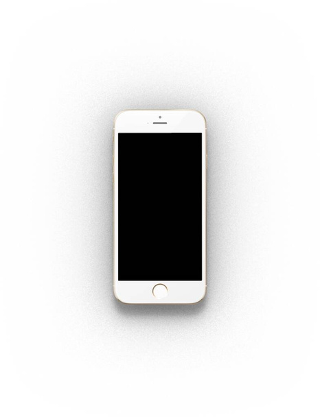 Close up view isolated smart phone on plain background suitable for your element project. - Photo, Image