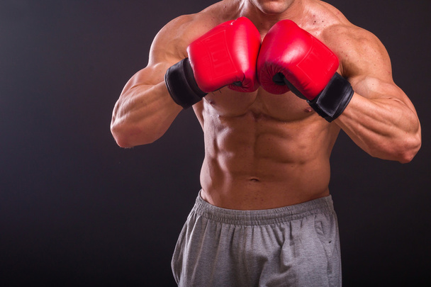 Muž v Boxerské rukavice - Fotografie, Obrázek