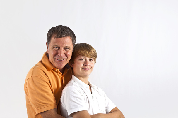 Père et fils câlins - Photo, image