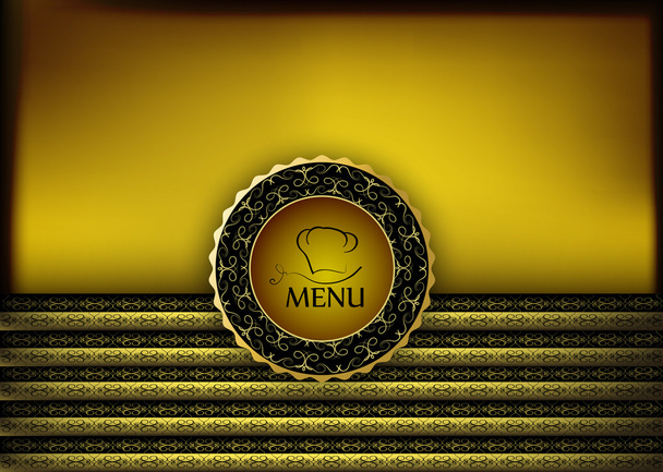 Pierwsza strona menu restauracji - Wektor, obraz
